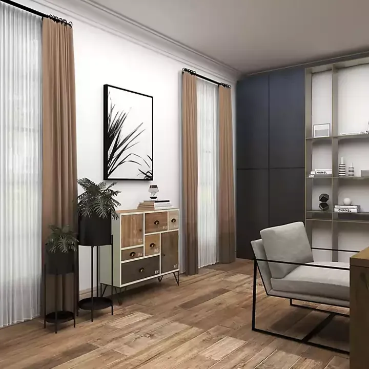 Black Metal Plant Stands with Shelves, Set of 2