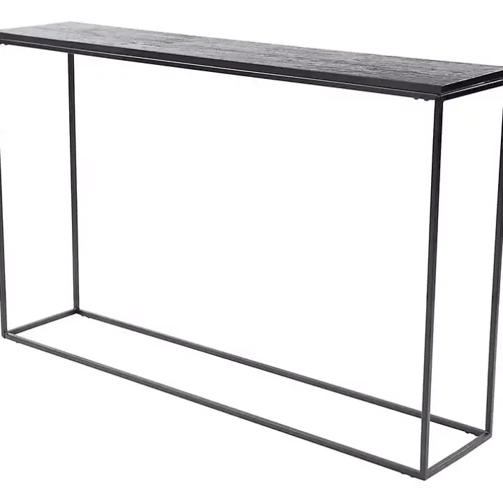 Black Metal Wire Frame Console Table