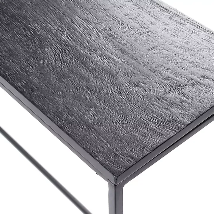 Black Metal Wire Frame Console Table