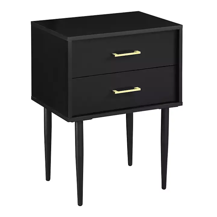 Black Mid-Century Modern Accent Table
