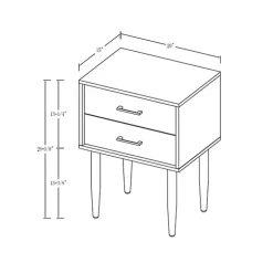 Black Mid-Century Modern Accent Table