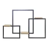 Black Modern Geometric Wall Shelves