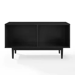 Black Modern Wood Console Table, 40 in.