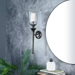 Black Nickel Bell Sconce