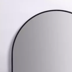 Black Nouveau Linear Arch Mirror