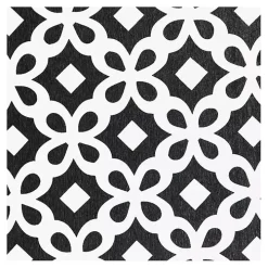 Black Patterned Stone Bath Mat