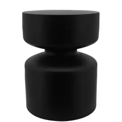 Black Pawn Metal Ottoman