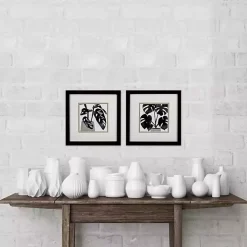 Black Plantling I Framed Art Prints, Set of 2