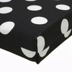 Black Polka Dot Outdoor Chaise Cushion