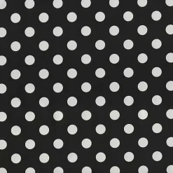 Black Polka Dot Wicker Chair Cushions, Set of 2