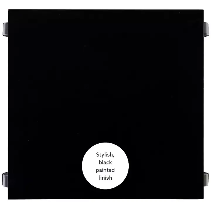 Black Prismatic Wood Accent Table