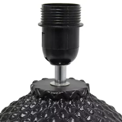 Black Purled Ceramic Table Lamp