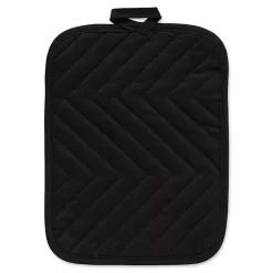 Black Quilted 3-pc. Potholder Set