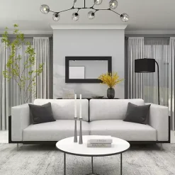 Black Rectangular Wood Wall Mirror, 24x42 in.