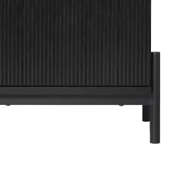 Black Reeded 3-Drawer Dresser