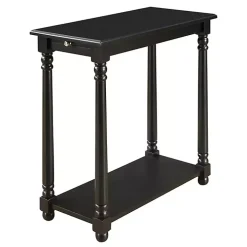 Black Regent Wood Accent Table