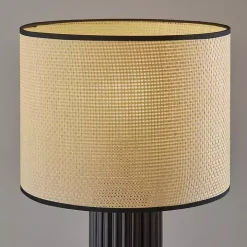 Black Ribbed Primrose Table Lamp