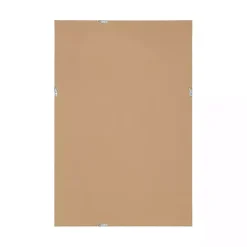 Black Ribbed Renna Wall Mirror, 24x36 in.