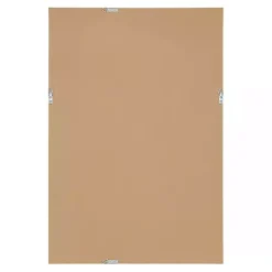 Black Ribbed Renna Wall Mirror, 20x30 in.