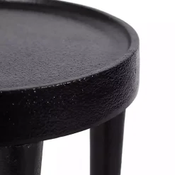 Black Round Modern Cocktail Table