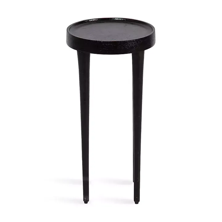 Black Round Modern Cocktail Table