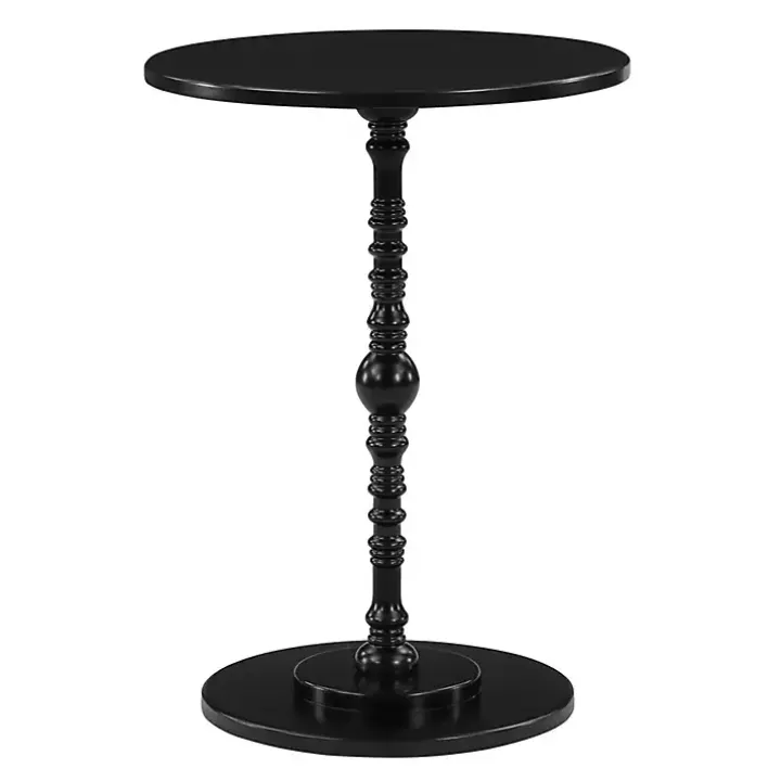 Black Santel Spindle Accent Table