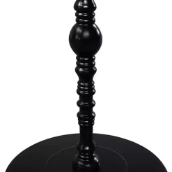 Black Santel Spindle Accent Table