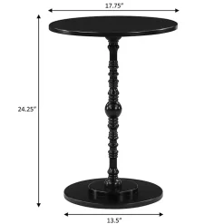 Black Santel Spindle Accent Table