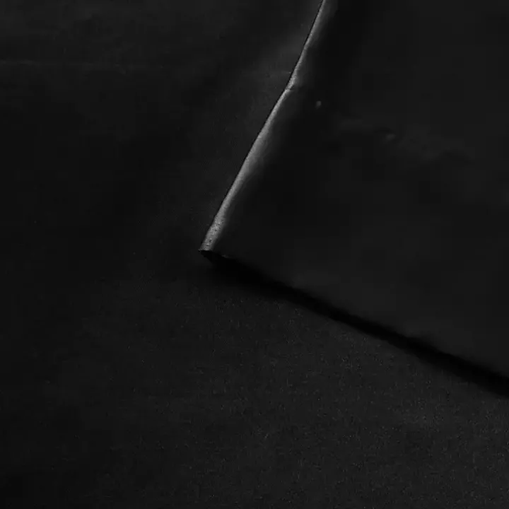 Black Satin Standard 2-pc. Pillow Case Set