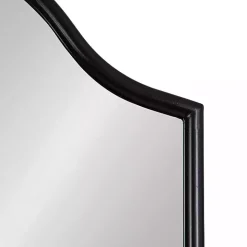 Black Scalloped Arch Fellows Wall Mirror