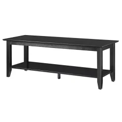 Black Simple Rectangular Coffee Table