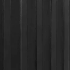 Black Slatted Sliding Door Sideboard
