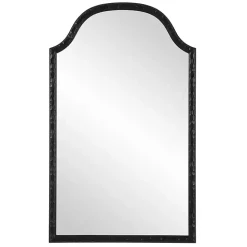 Black Textured Arch Wall Mirror