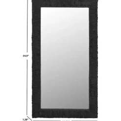 Black Textured Zoelle Wall Mirror