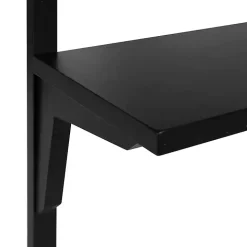 Black Traditional Two-Tiered Wall Shelf