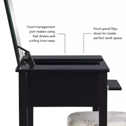 Black Virginia Butterfly 2-pc. Vanity Set