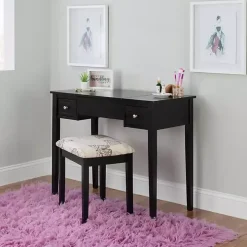 Black Virginia Butterfly 2-pc. Vanity Set