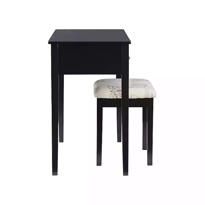 Black Virginia Butterfly 2-pc. Vanity Set