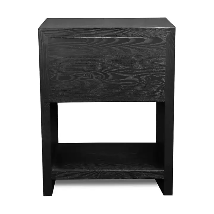Black Vivara 2-Drawer Nightstand
