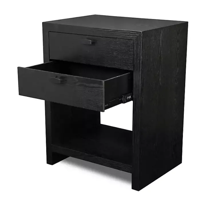 Black Vivara 2-Drawer Nightstand