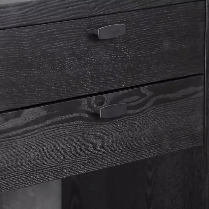 Black Vivara 2-Drawer Nightstand