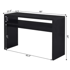 Black Wakefield Tiered Console Table