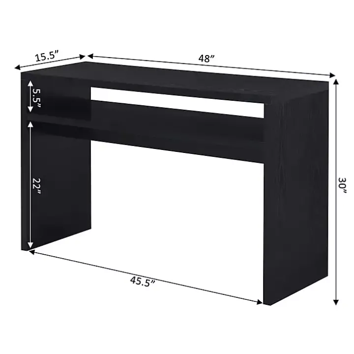 Black Wakefield Tiered Console Table