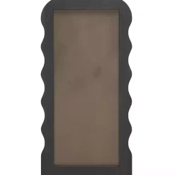 Black Wavy Mayha Leaner Mirror