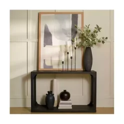 Black Wood Basni Console Table