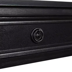 Black Wood 2-Drawer Barrett Console Table