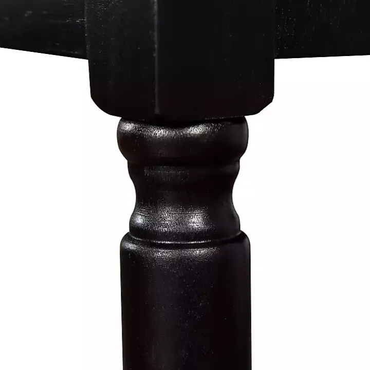 Black Wood 2-Drawer Barrett Console Table