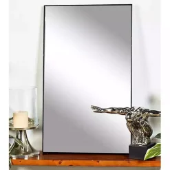 Black Wood Framed Mirror, 24x40 in.