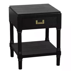 Black Wood Layla Accent Table