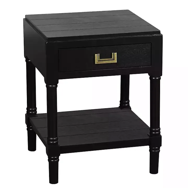 Black Wood Layla Accent Table